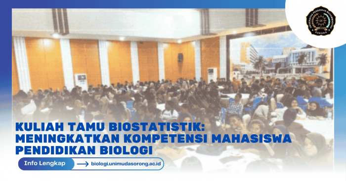 Kuliah Tamu Biostatistik: Meningkatkan Kompetensi Mahasiswa Pendidikan Biologi