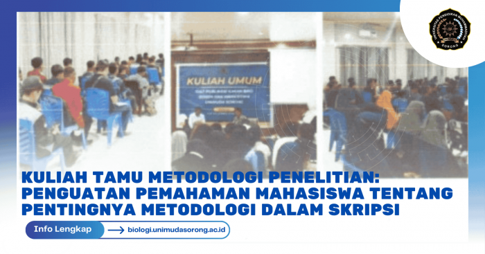Kuliah Tamu Metodologi Penelitian: Penguatan Pemahaman Mahasiswa tentang Pentingnya Metodologi dalam Skripsi